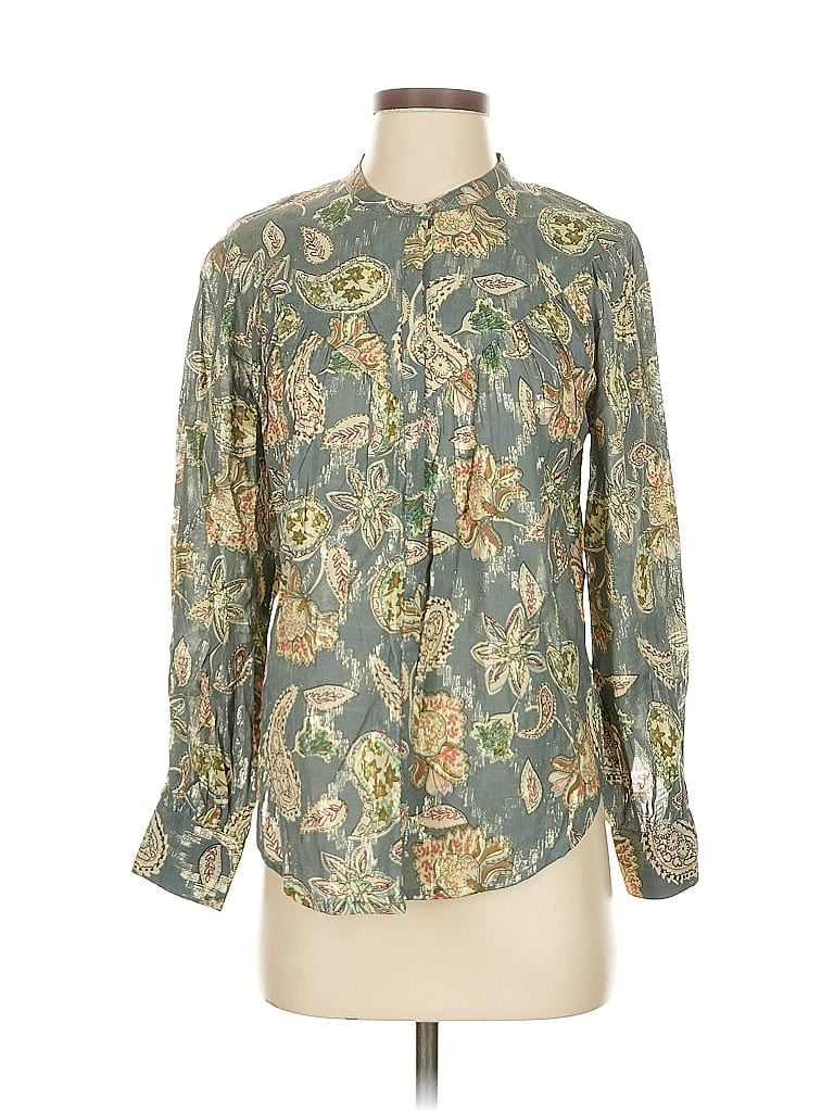 Pre-owned Bishop + Young Long Sleeve Button Down Shirt In Green