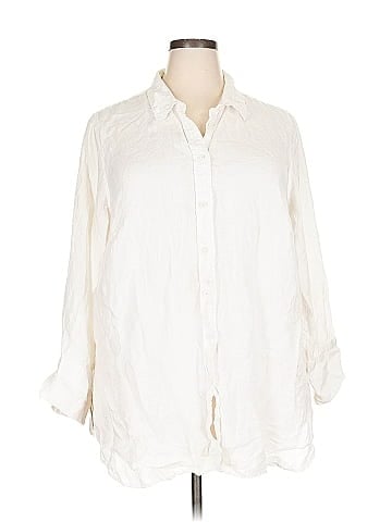 Talbots 3/4 Sleeve Button-Down Shirt (view 1)