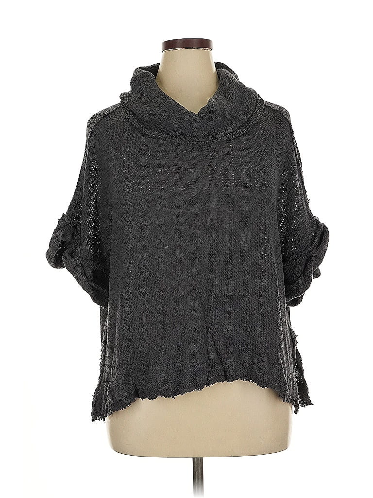 Pre-owned We The Free Poncho In Gray