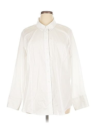 Lane Bryant Long Sleeve Button-Down Shirt (view 1)