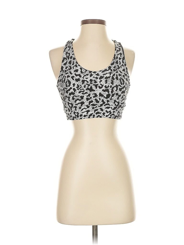 Pre-owned Assorted Brands Tank Top Silver Halter Neckline Tops