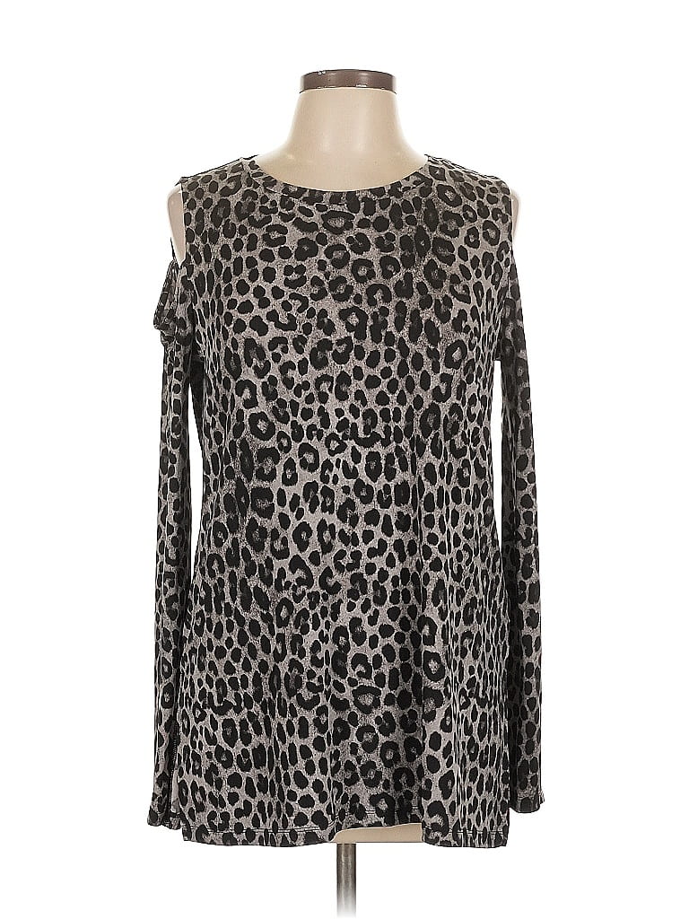 Pre-owned Michael Michael Kors Long Sleeve T-shirt In Silver