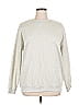 No Comment 100% Polyester Solid Silver Sweatshirt Size XL - photo 1