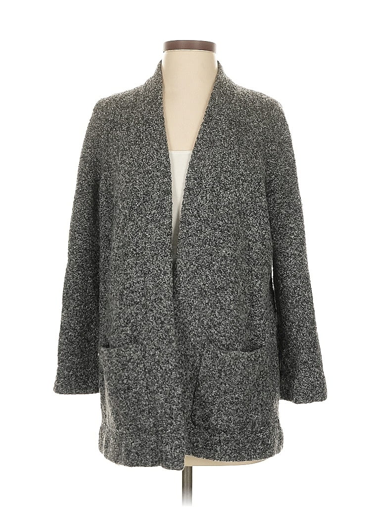 Pre-owned Ann Taylor Cardigan Sweater In Gray