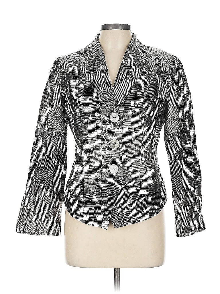 Pre-owned Coldwater Creek Blazer Jacket In Silver