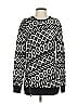 Ann Taylor Print Black Pullover Sweater Size S - photo 1