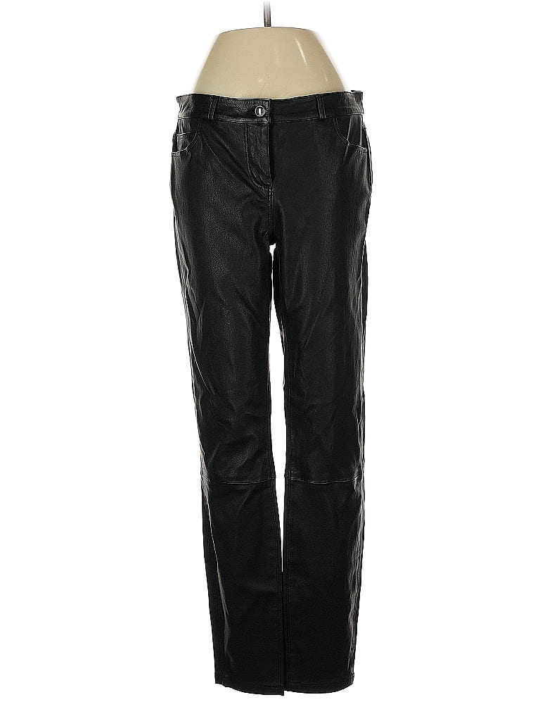 Pre-owned Carlisle Leather Pants In Black