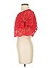 Ambiance Red Short Sleeve Blouse Size S - photo 5