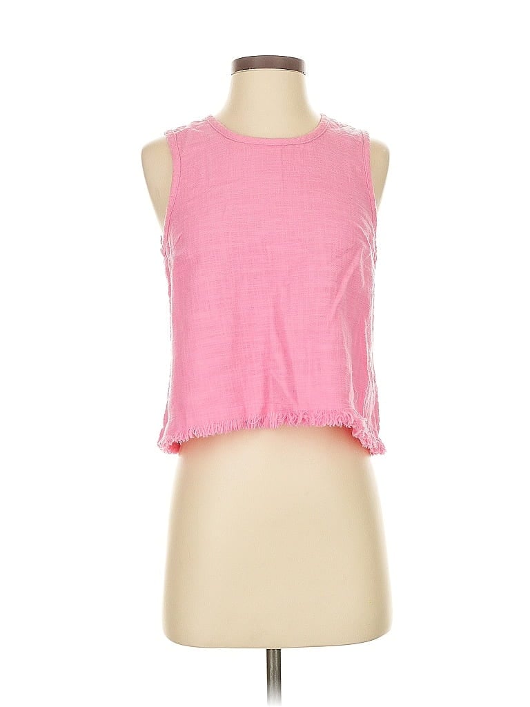 Pre-owned Bobi Sleeveless Top Pink Halter Neckline Tops