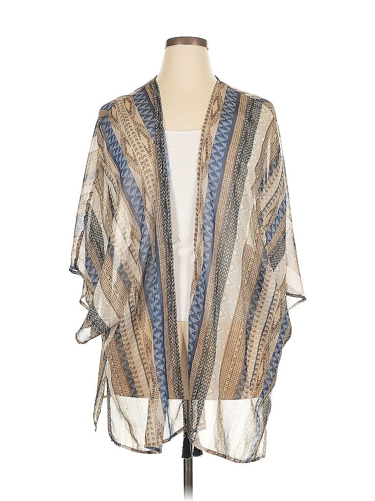 Click to view more detailed imagery on our partner's website Pre-owned Cj Banks Kimono In Brown