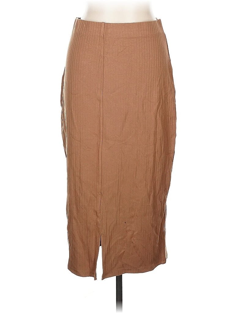Pre-owned Unbranded Casual Skirt In Brown