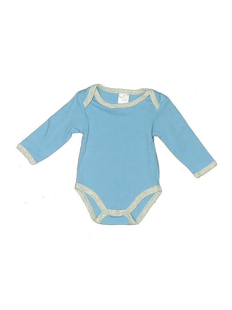 Click to view more detailed imagery on our partner's website Pre-owned Little Beginnings Babies' Long Sleeve Onesie In Blue