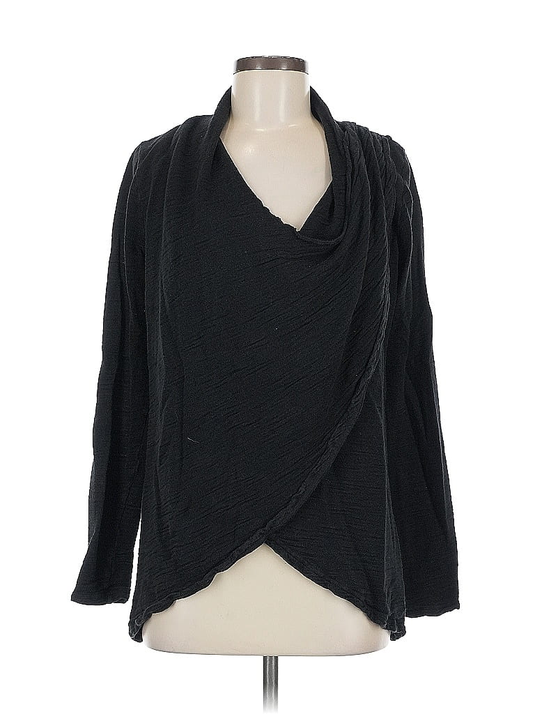 Pre-owned Lucy Long Sleeve Blouse In Black