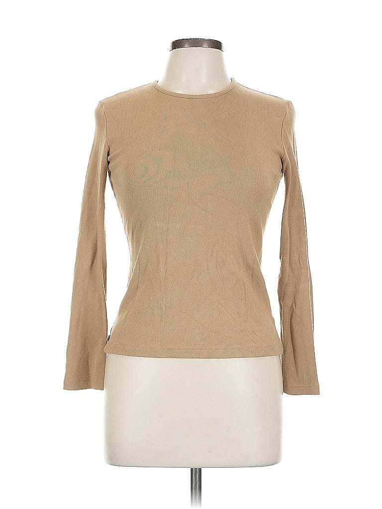 Pre-owned Polo Ralph Lauren Long Sleeve T-shirt In Brown