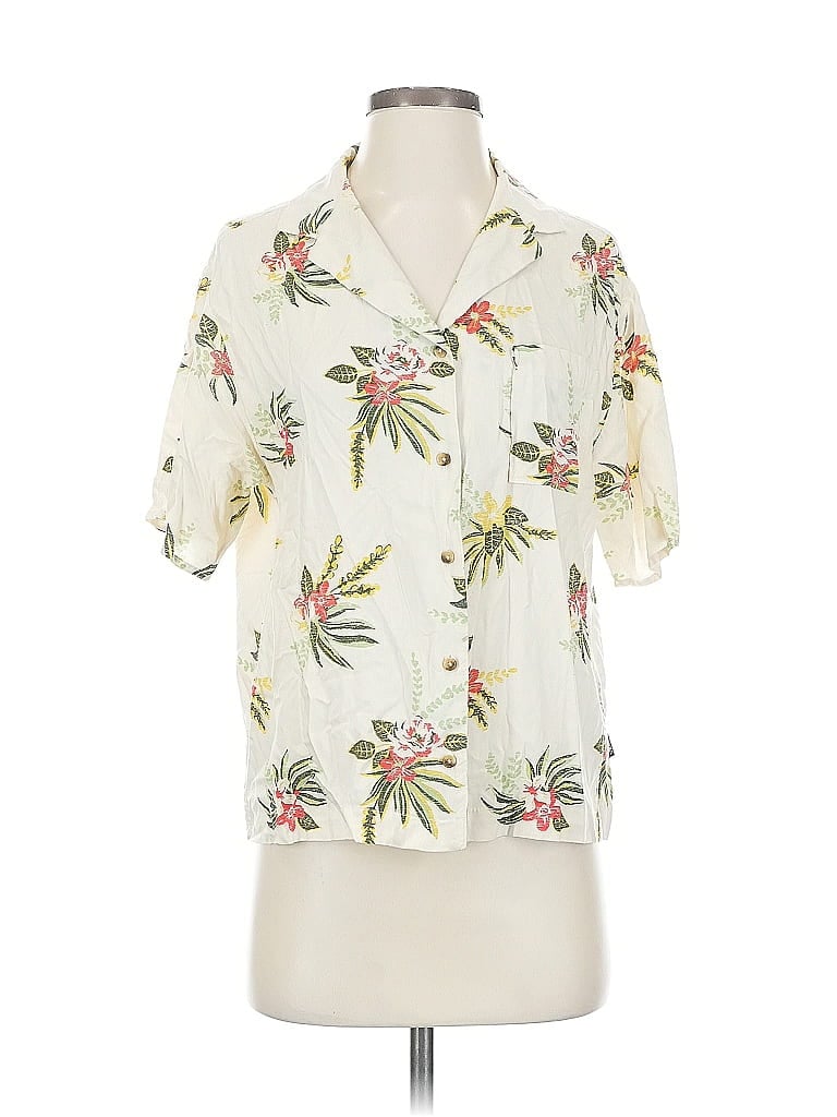 Pre-owned Vans Short Sleeve Blouse In White