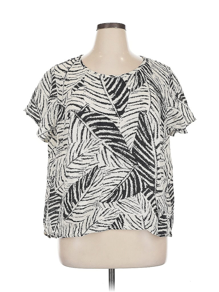 Pre-owned Cynthia Rowley Short Sleeve T-shirt In White