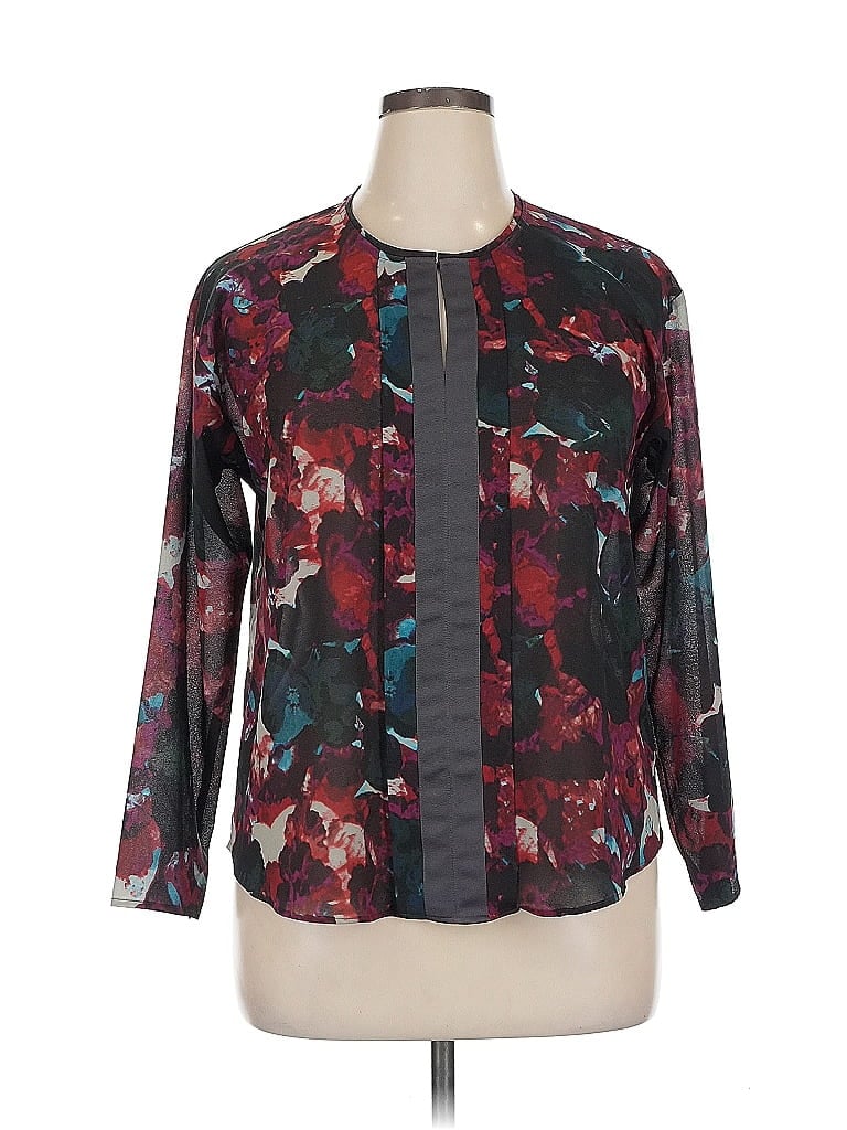 SIMPLY VERA VERA WANG Pre-owned Long Sleeve Blouse In Gray