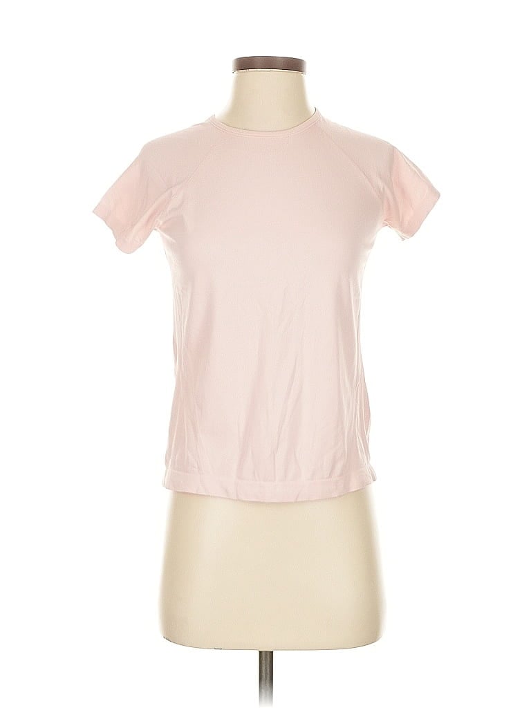 Pre-owned Athleta Short Sleeve T-shirt In Pink