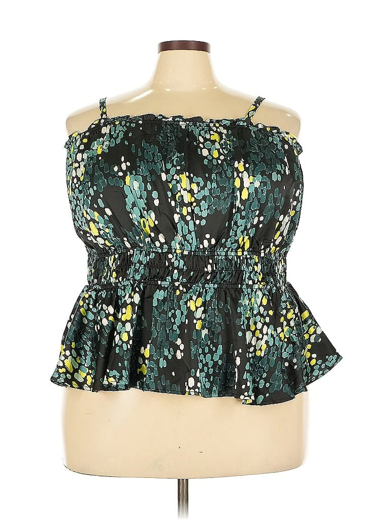 TORRID Pre-owned Sleeveless Blouse In Green