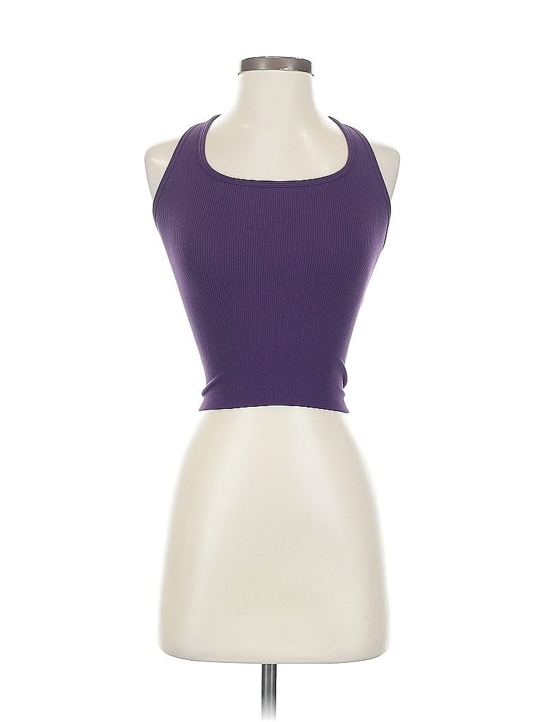 Pre-owned Set Active Tank Top Purple Halter Neckline Tops