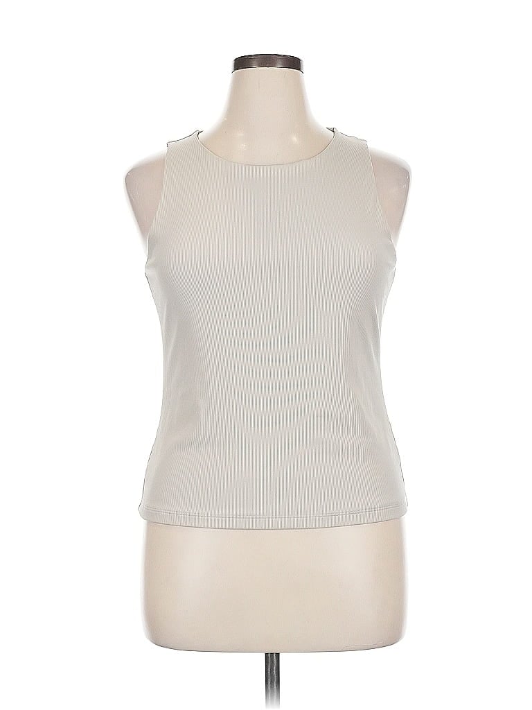 Pre-owned Tahari Sleeveless T-shirt In White