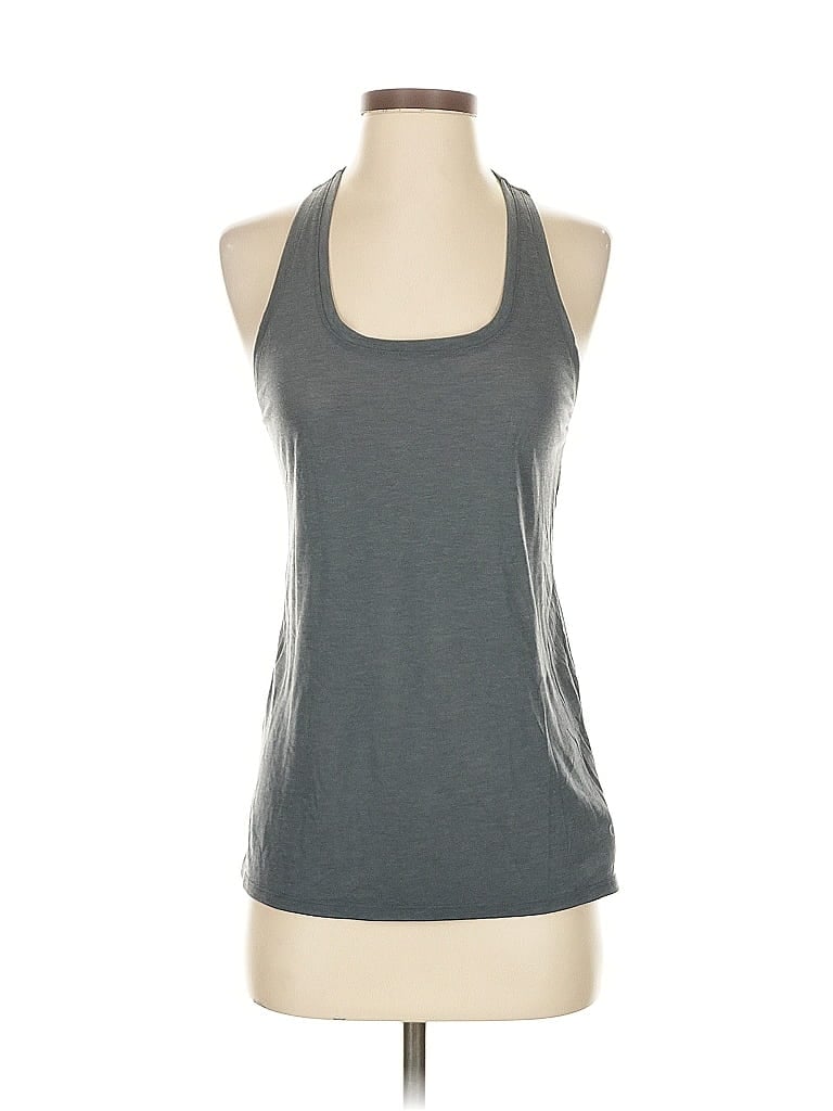 Pre-owned Gap Fit Tank Top Gray Halter Neckline Tops