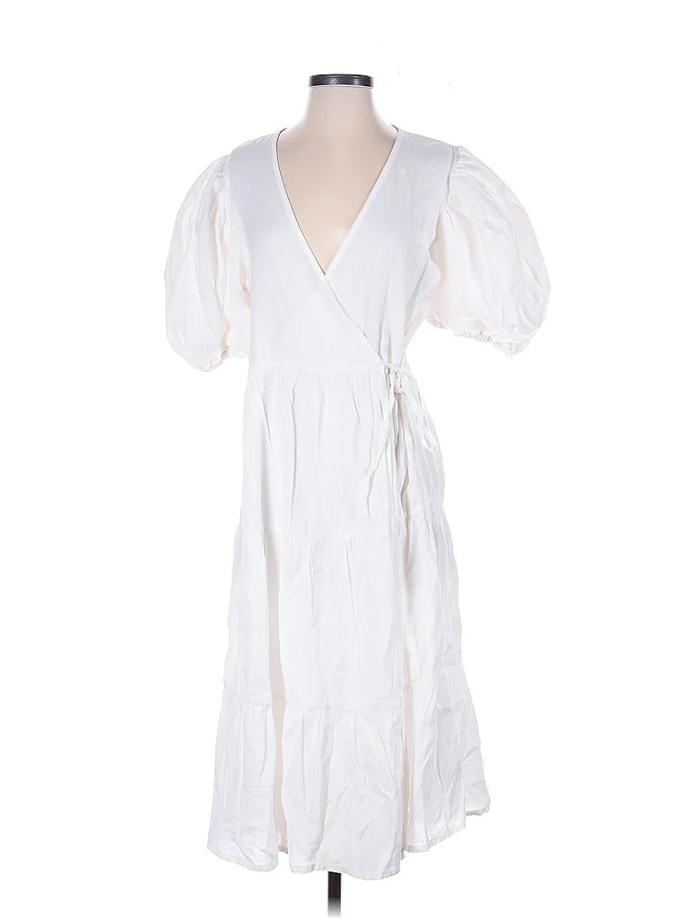 Pre-owned Boohoo Casual Dress In White