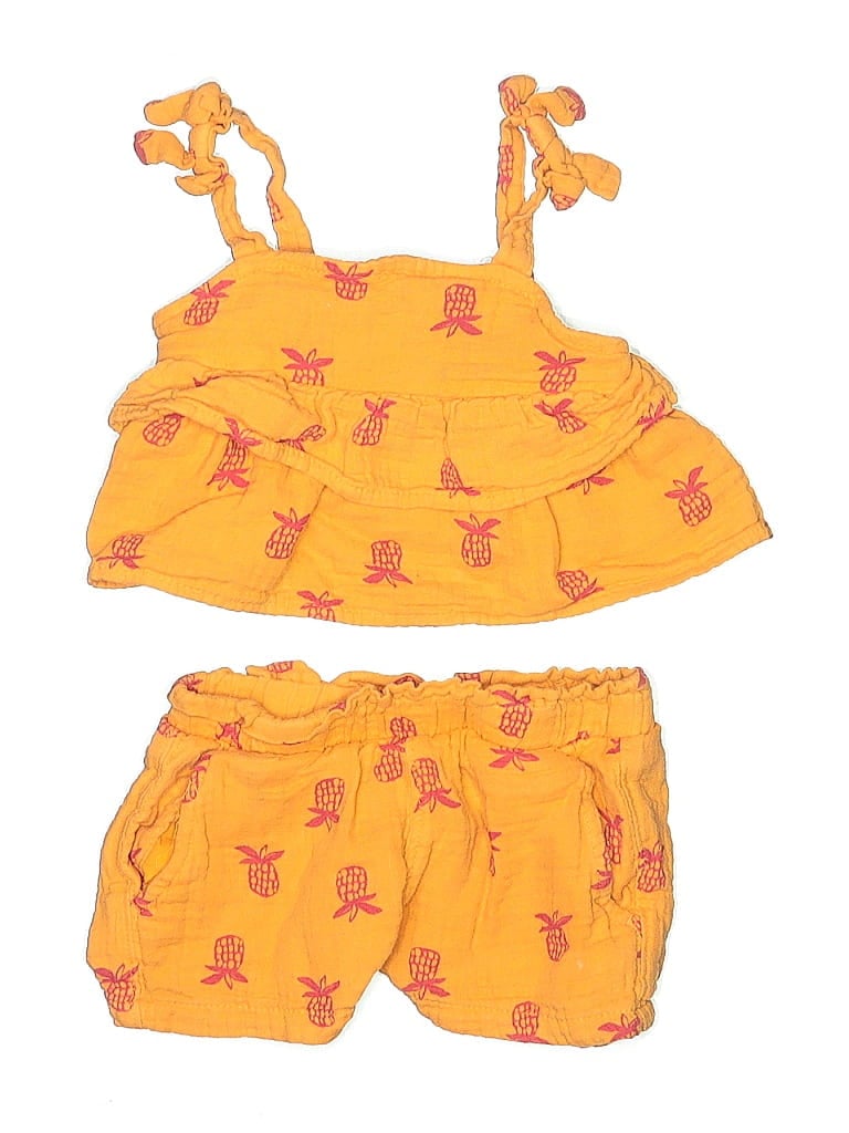 Pre-owned Cat & Jack Kids' Sleeveless Blouse In Orange