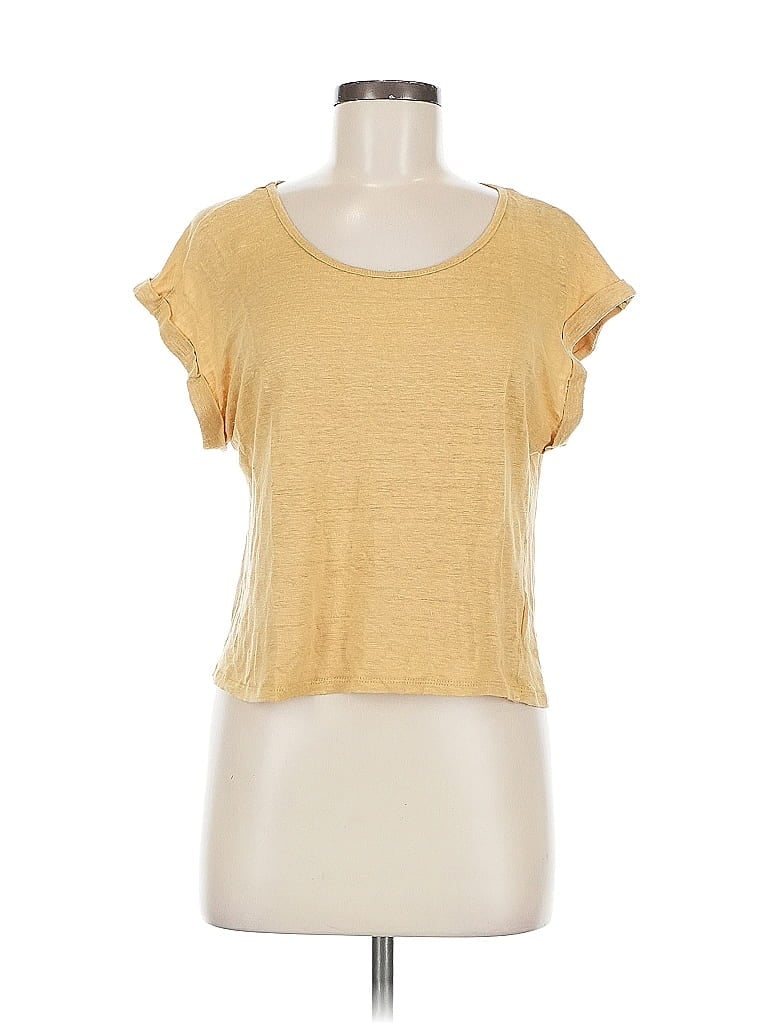 Pre-owned Little Lies Short Sleeve T-shirt In Yellow