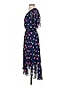 DKNY 100% Polyester Floral Blue Casual Dress Size S (estimated) - photo 5
