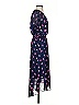 DKNY 100% Polyester Floral Blue Casual Dress Size S (estimated) - photo 4