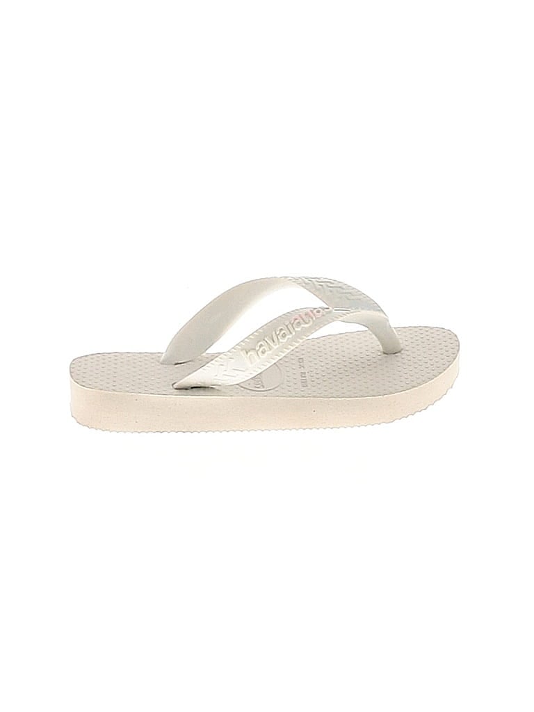 Pre-owned Havaianas Kids' Flip Flops In White