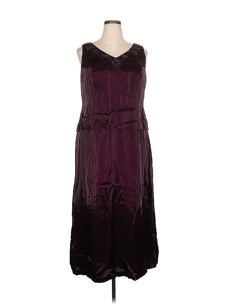 Pre-owned David's Bridal Cocktail Dress In Burgundy