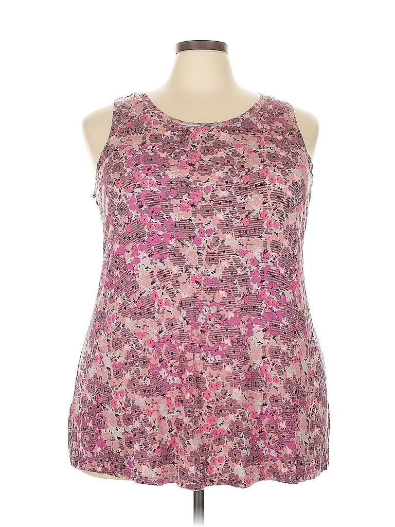 Pre-owned Logo By Lori Goldstein Sleeveless Blouse In Pink