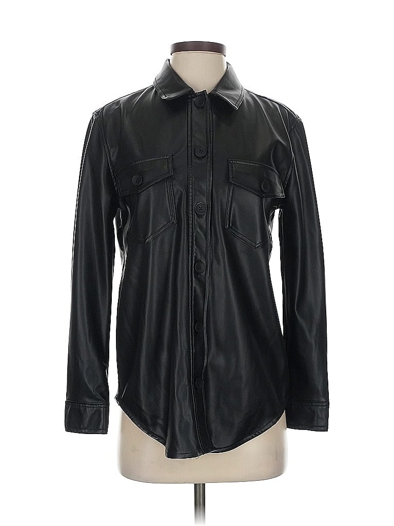 Pre-owned Crave Fame By Almost Famous Long Sleeve Button Down Shirt In Black