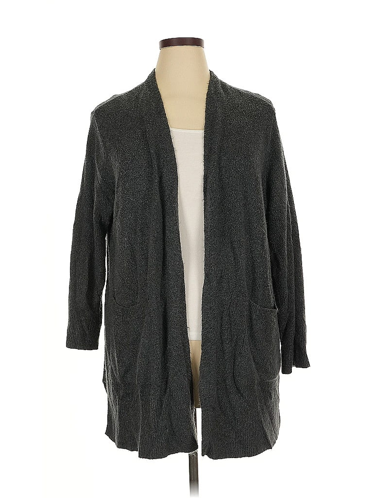 Pre-owned Style & Co Cardigan Sweater In Gray