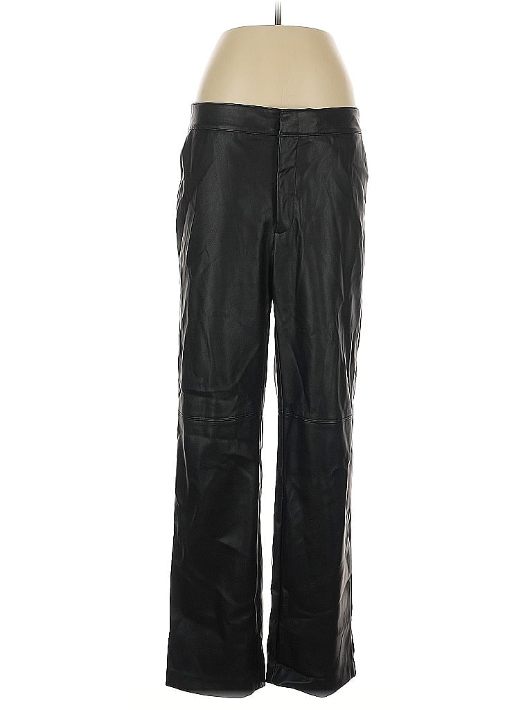 Pre-owned Banana Republic Factory Store Faux Leather Pants In Black