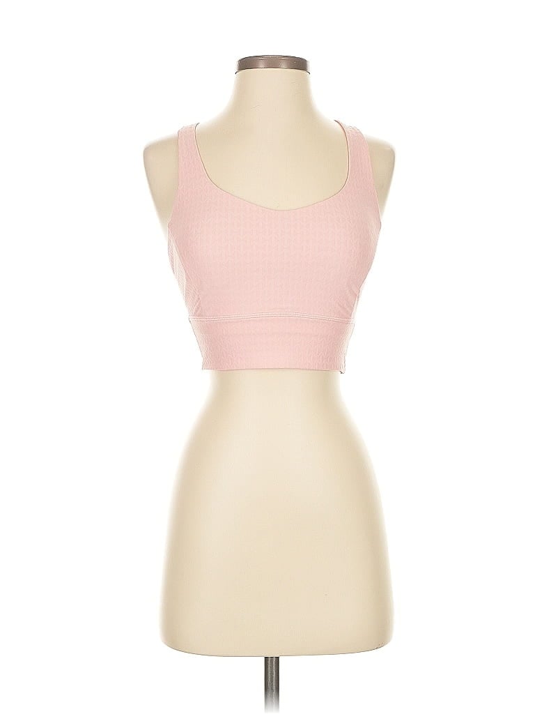 Pre-owned Lululemon Athletica Tank Top Pink Strapless Neckline Tops