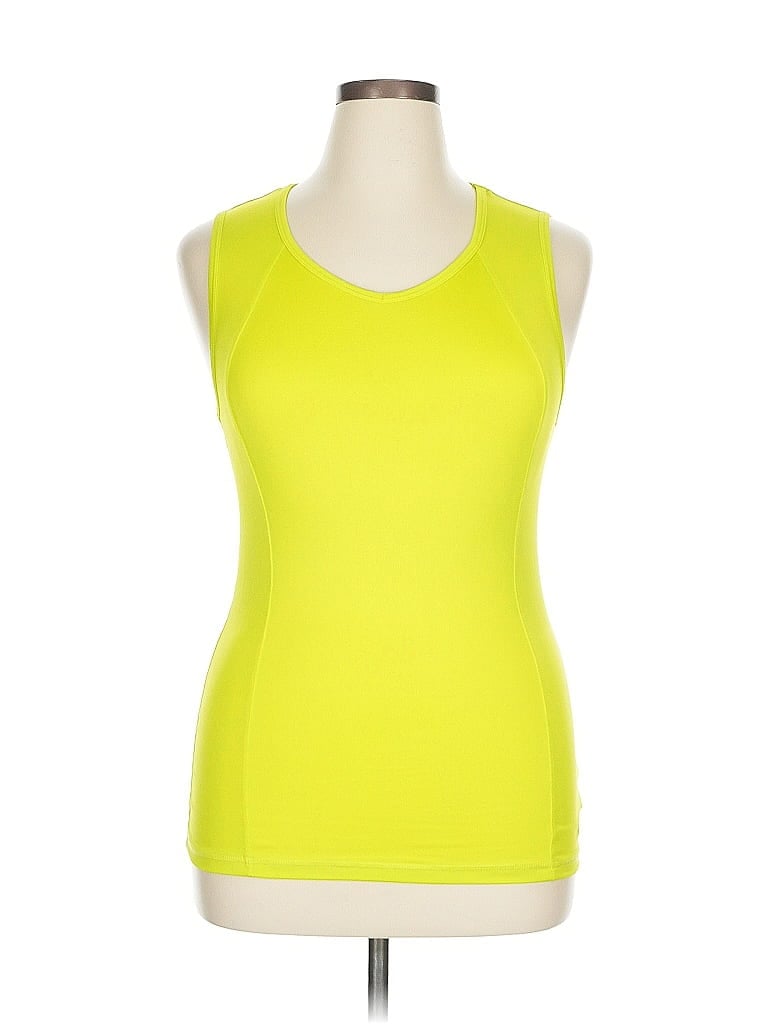 Pre-owned C9 By Champion Sleeveless Top Yellow Halter Neckline Tops