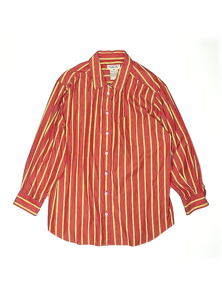 Pre-owned Talbots Kids' Long Sleeve Button Down Shirt In Red