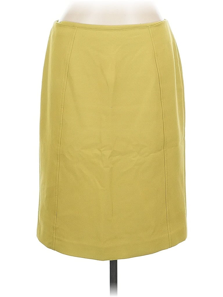 Pre-owned Halogen Casual Skirt In Yellow