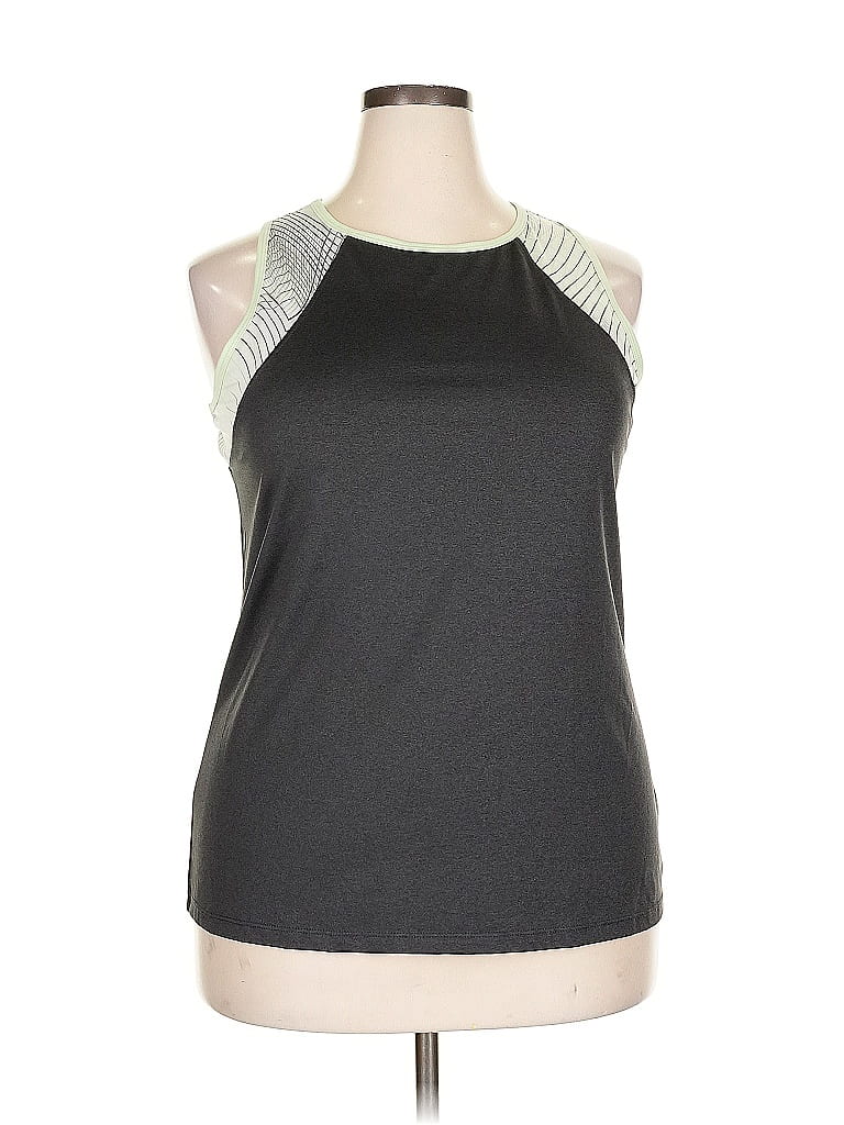Pre-owned Tail Tank Top Gray Halter Neckline Tops