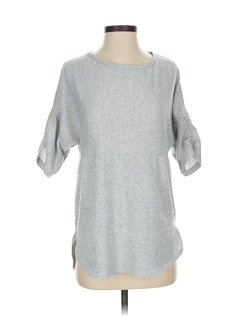 Pre-owned Max Studio Pullover Sweater In Silver