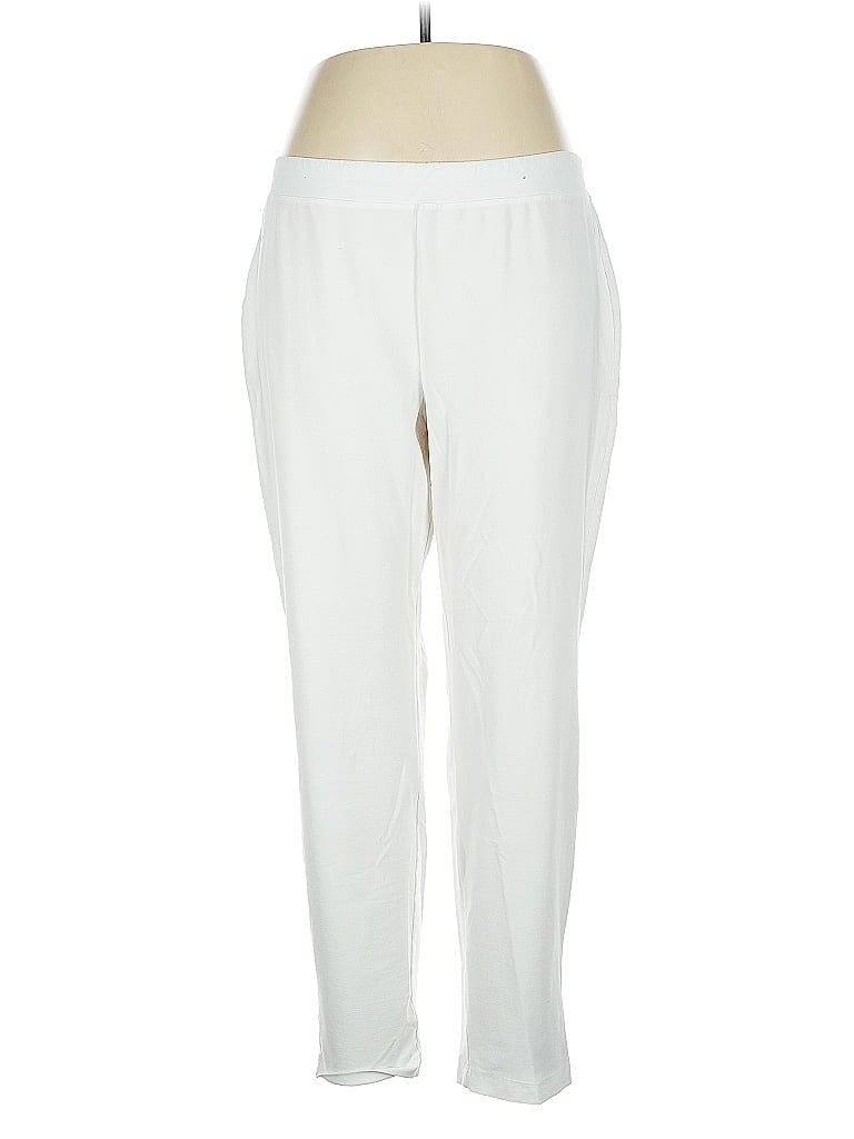Pre-owned Eileen Fisher Casual Pants In White