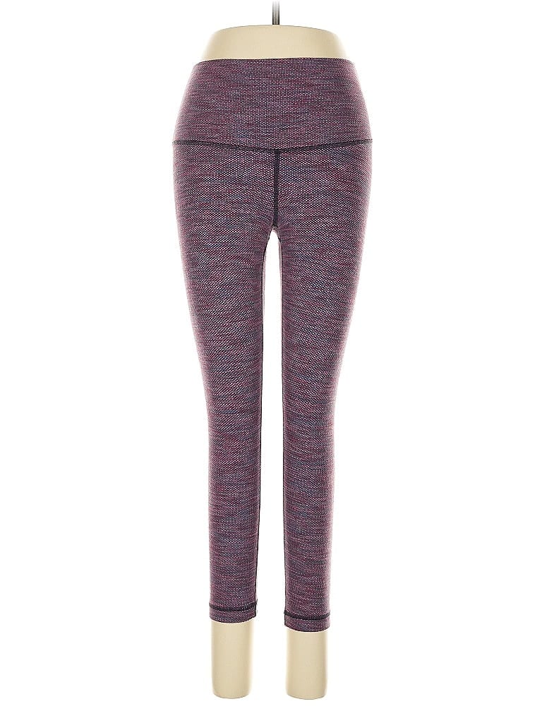 Pre-owned Lululemon Athletica Leggings In Purple