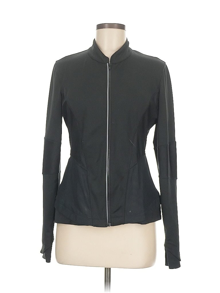 Pre-owned Layer 8 Track Jacket In Gray