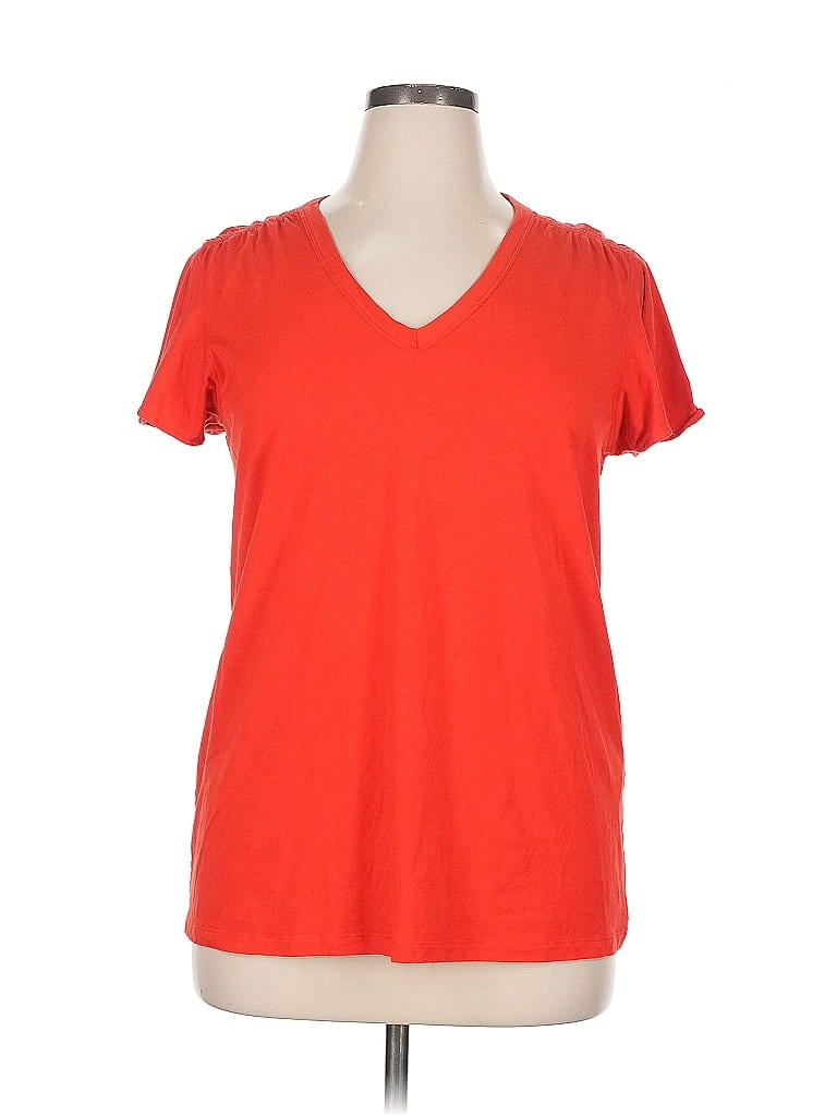 Pre-owned Chico's Short Sleeve T-shirt In Orange