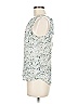 H&M 100% Polyester Silver Green Sleeveless Blouse Size 6 - photo 5