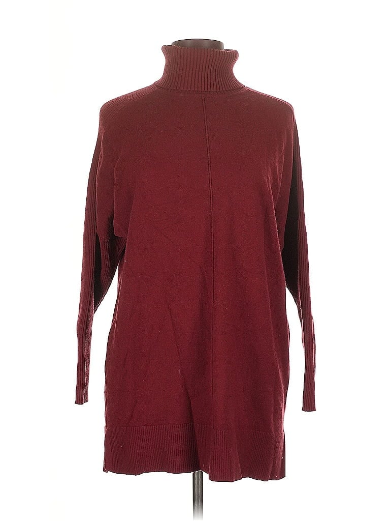 Pre-owned Merokeety Turtleneck Sweater In Burgundy