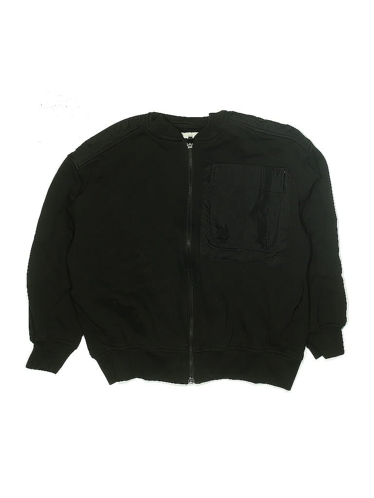 Pre-owned Zara Kids' Zip Up Hoodie In Black